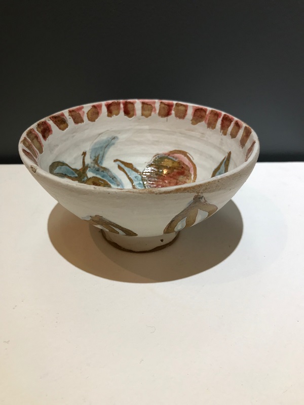 Small white and berry bowl